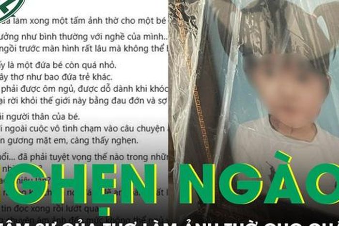 Nghẹn ngào dòng tâm sự của người thợ làm ảnh thờ cho cháu bé 4 tuổi bị bạo hành tử vong - Báo Sức Khỏe &amp; Đời Sống