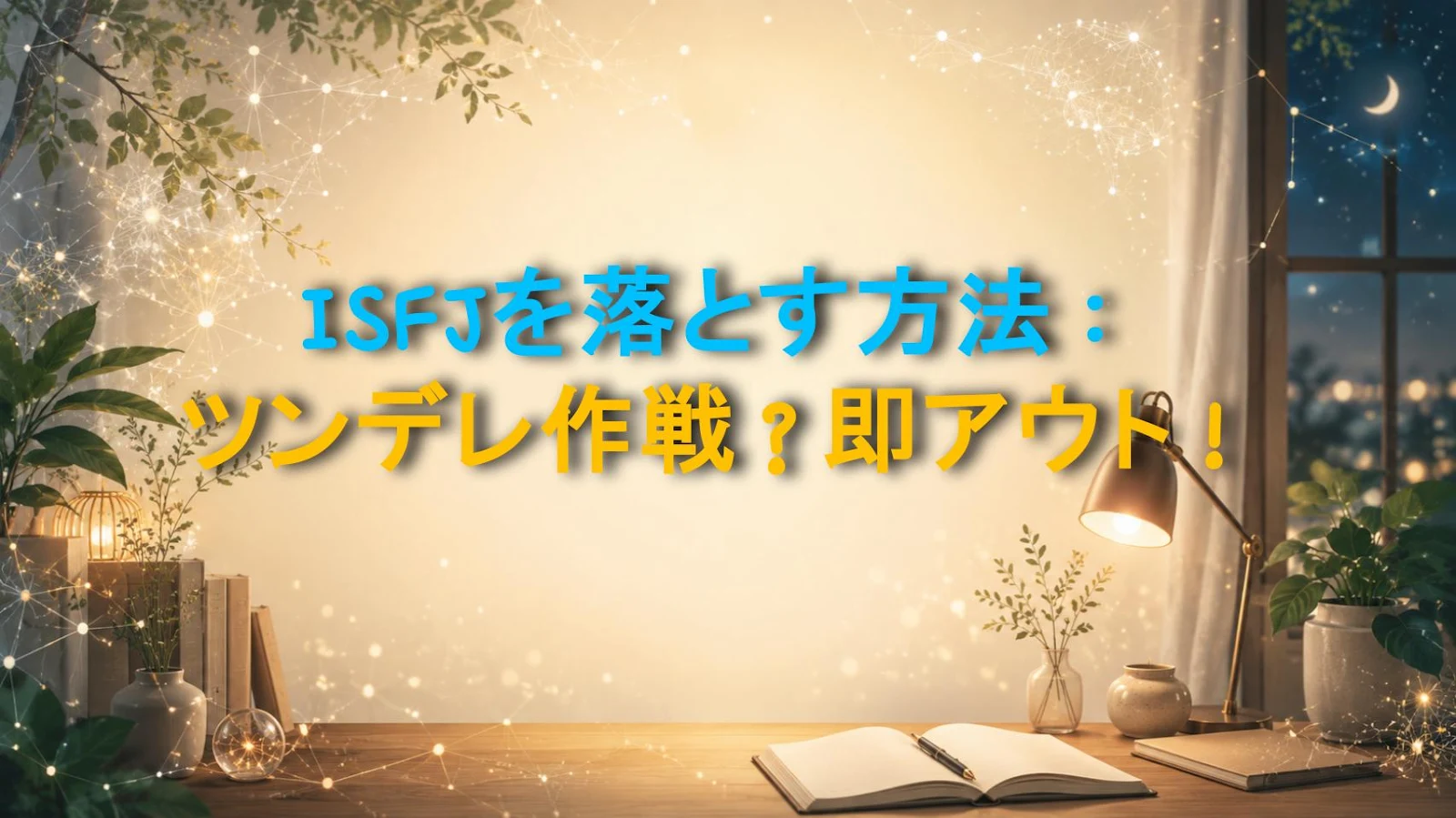 ISFJを落とす方法：ツンデレ作戦？即アウト！
