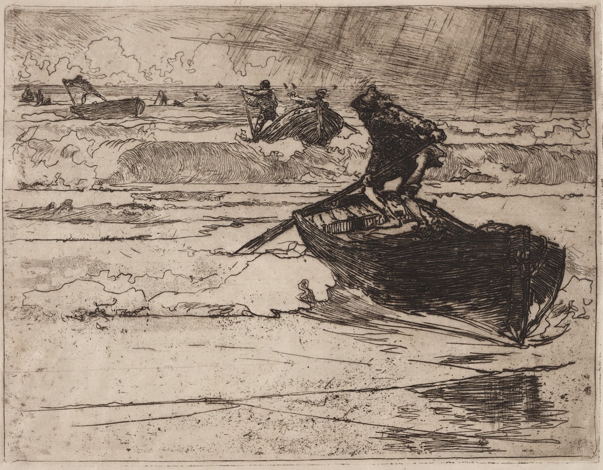 Pêcheurs Fuyants devant lOrage 1892