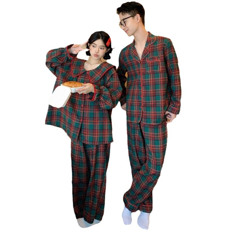 Couple's Loungewear, plaid, wintery