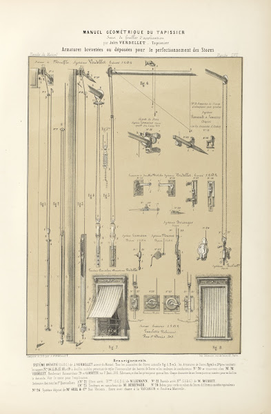Armatures brévetées ou déposées pur le perfectionnement des stores 1859