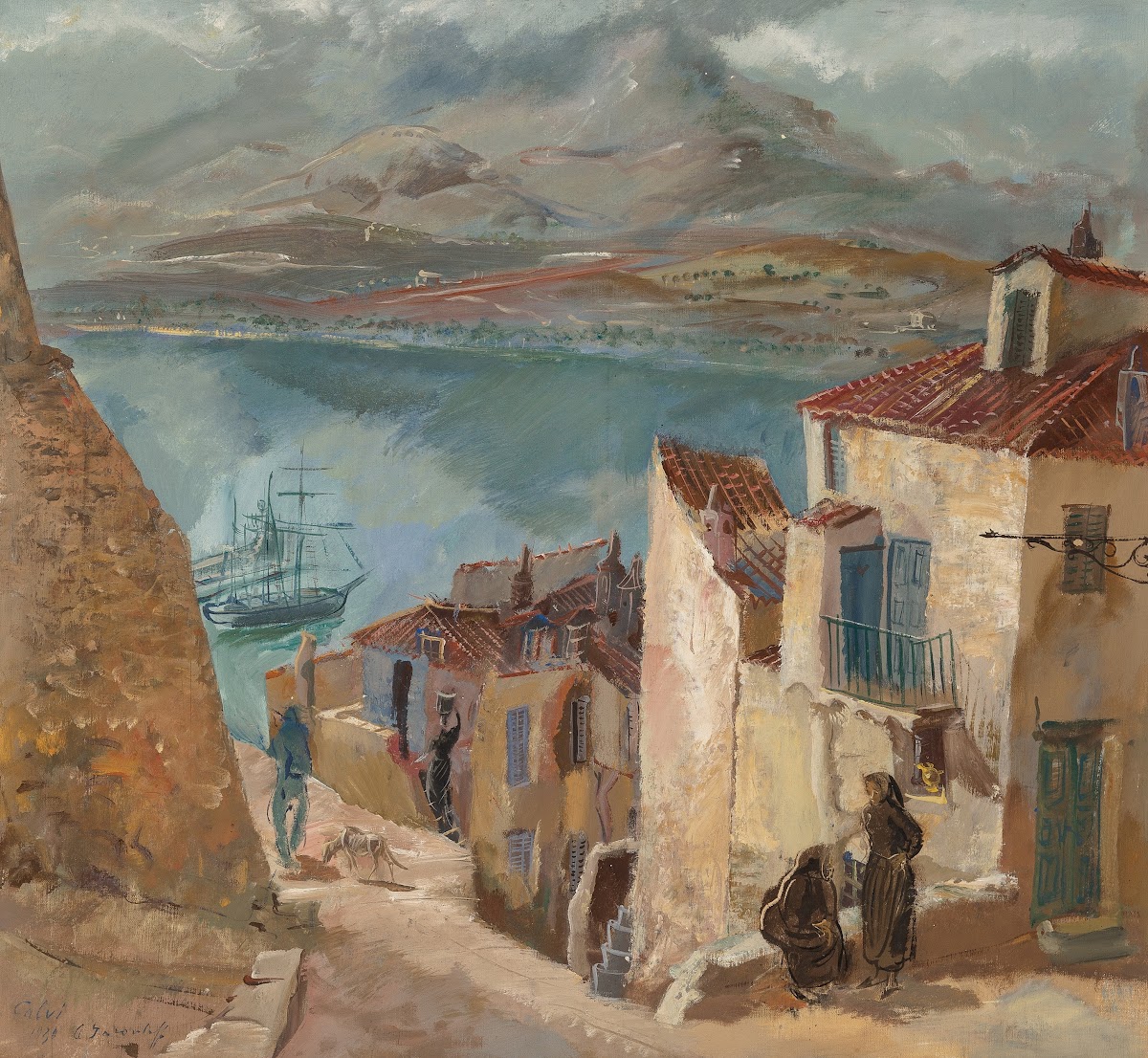 Le port de Calvi 1930