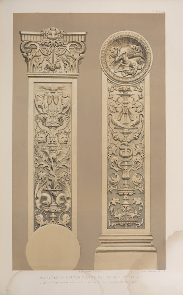 Pilaster in carton pierre 1851   1853