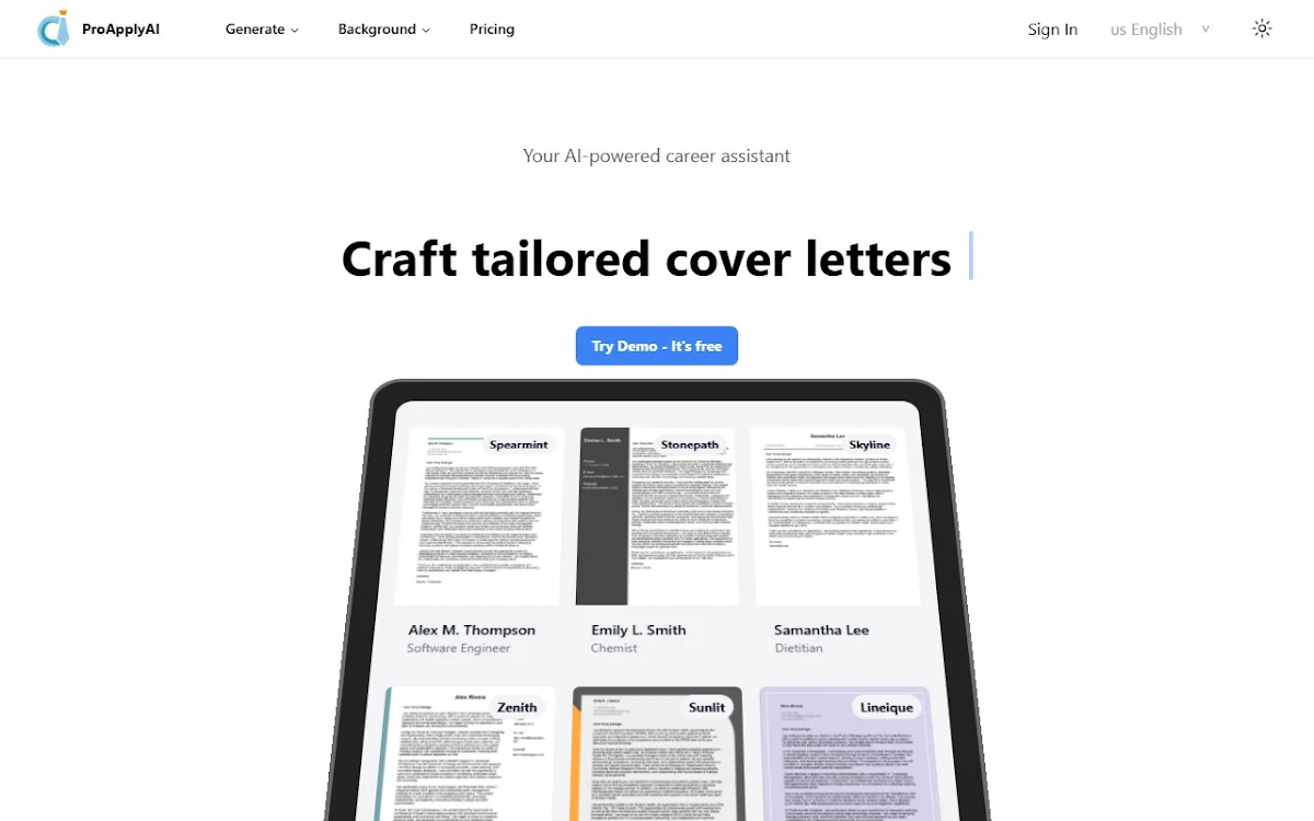 Captura de ProApply.AI