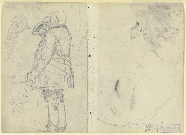 Dog and figures