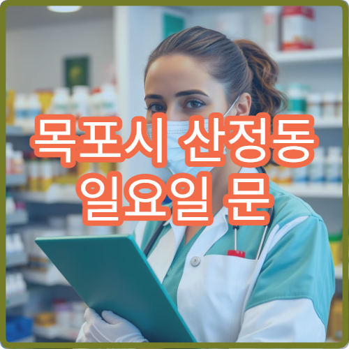 목포시 산정동 일요일 문 여는 약국 알레르기약·콧물약 상담 가능