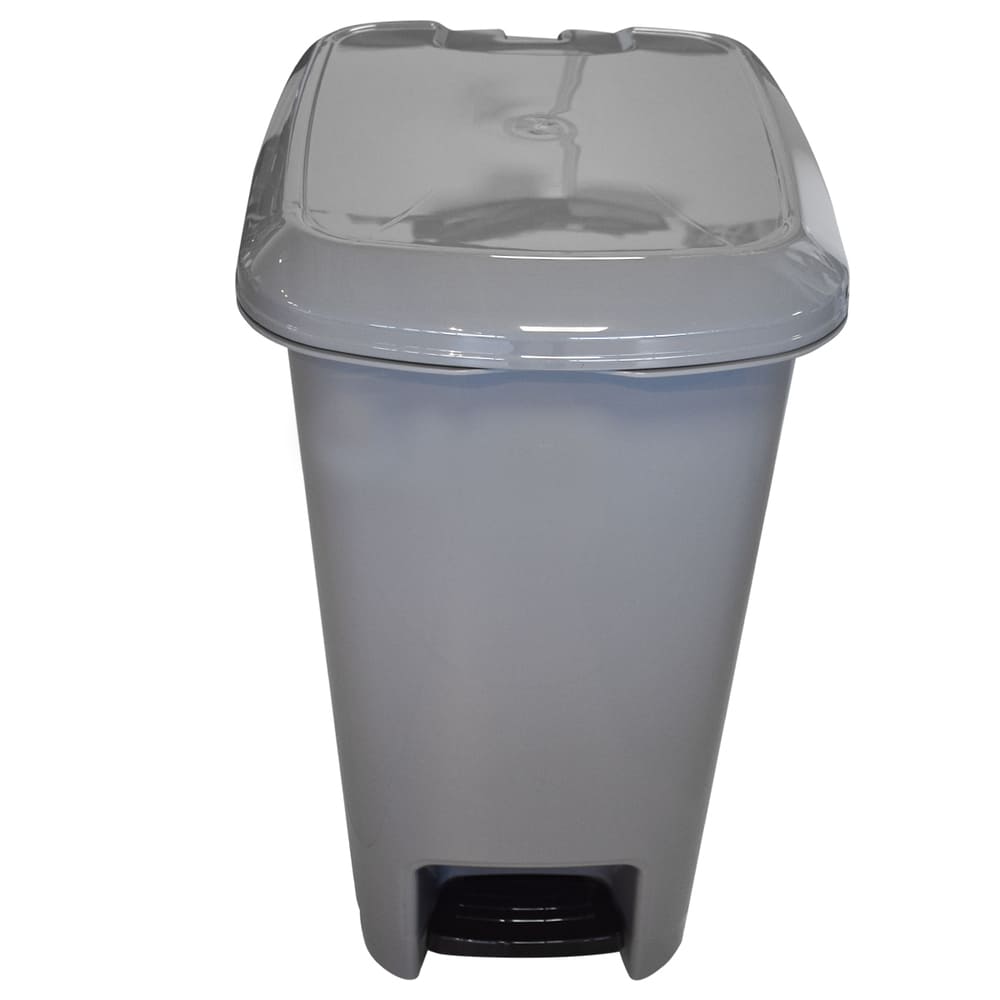 Bote de basura de plástico Top Choice™ con pedal de 60 L, color variable