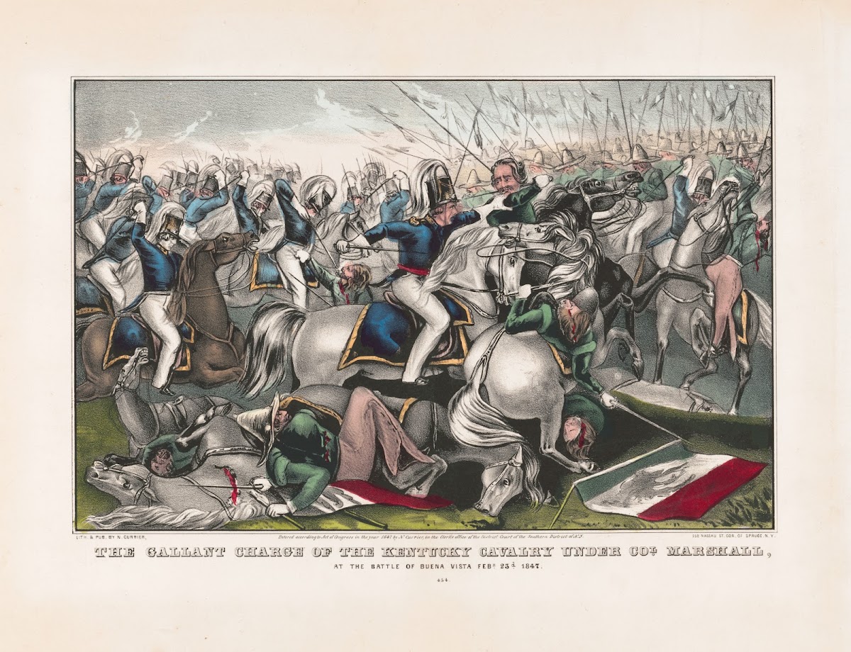 The gallant charge of the Kentucky cavalry under Col Marshall at the battle of B