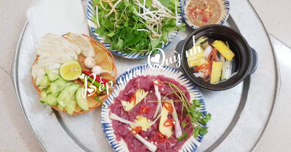 Thịt bò nhúng dấm