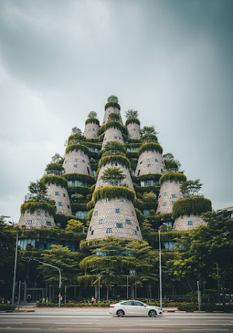 Nanyang Learning Hub Car Cloudy