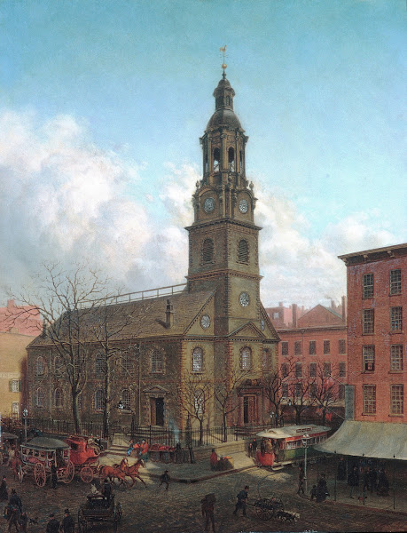 The North Dutch Church Fulton and William Streets New York 1869