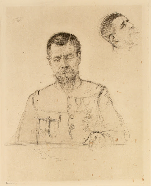 Portrait de miliatire médaillé