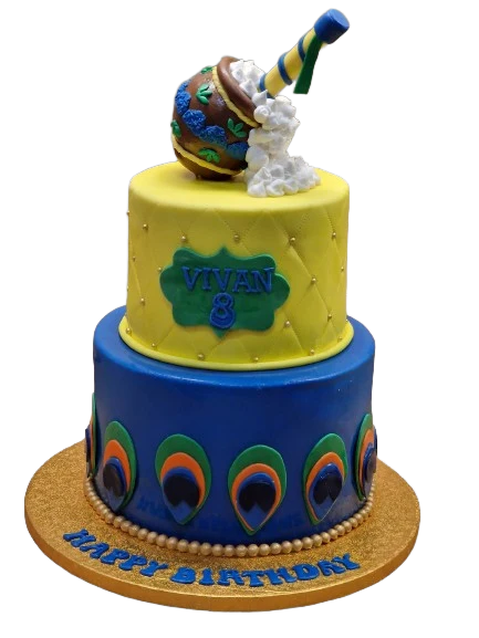 Krishna Themed Birthday Cake CB-NC668