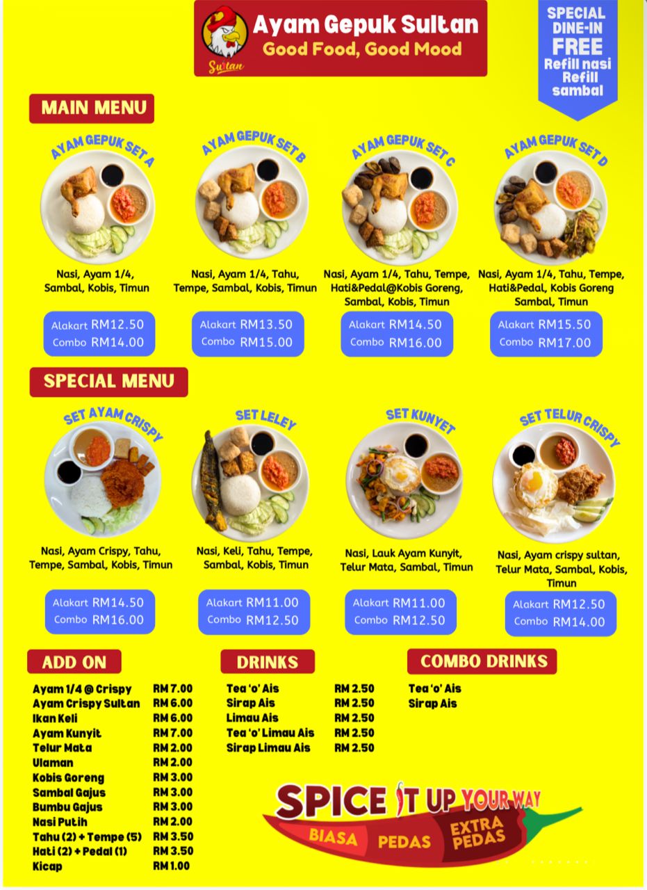 Menu Sultan