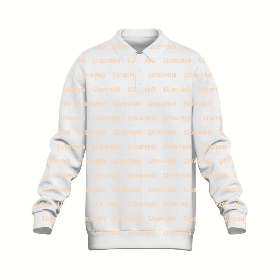 Long-Sleeve Zip-Up Polo With Wide Cuffs And Inside Pockets
