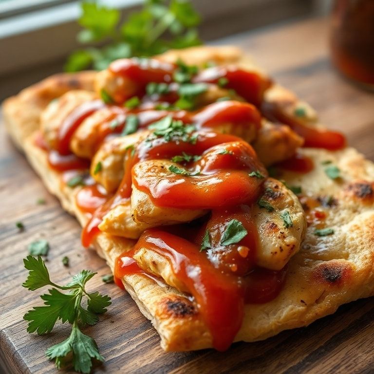 Easy BBQ Chicken Flatbread Recipe for Quick Dinner: Crispy, Juicy, & Budget‑Friendly finished