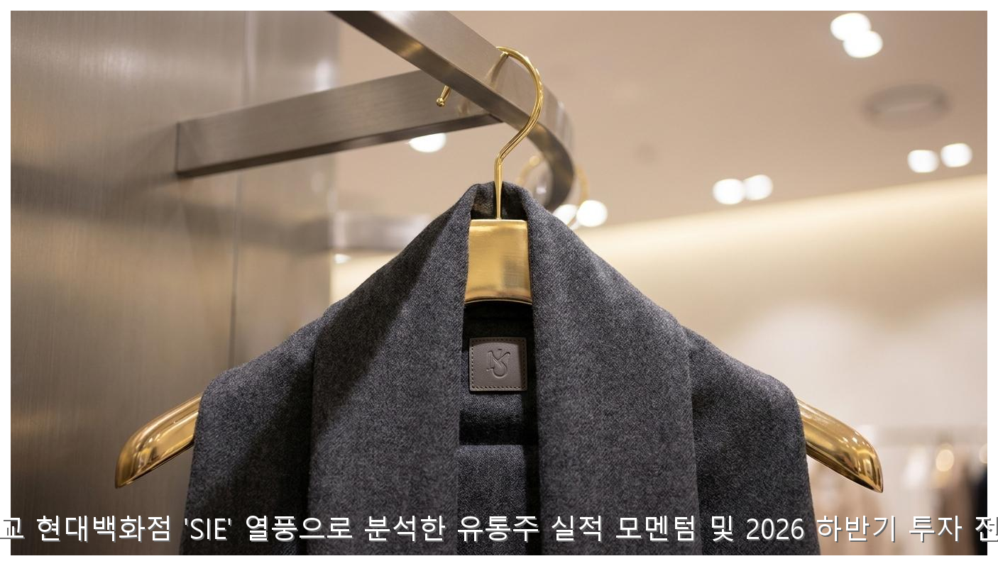 판교 현대백화점 'SIE' 열풍으로 분석한 유통주 실적 모멘텀 및 2026 하반기 투자 전략 핵심 안내 및 분석 인포그래픽 (2)
