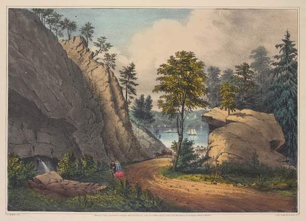 The mountain spring Near Cozzens Dock West Point 1862