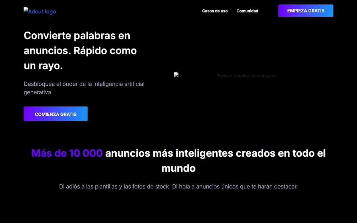 Captura de Adout.ai