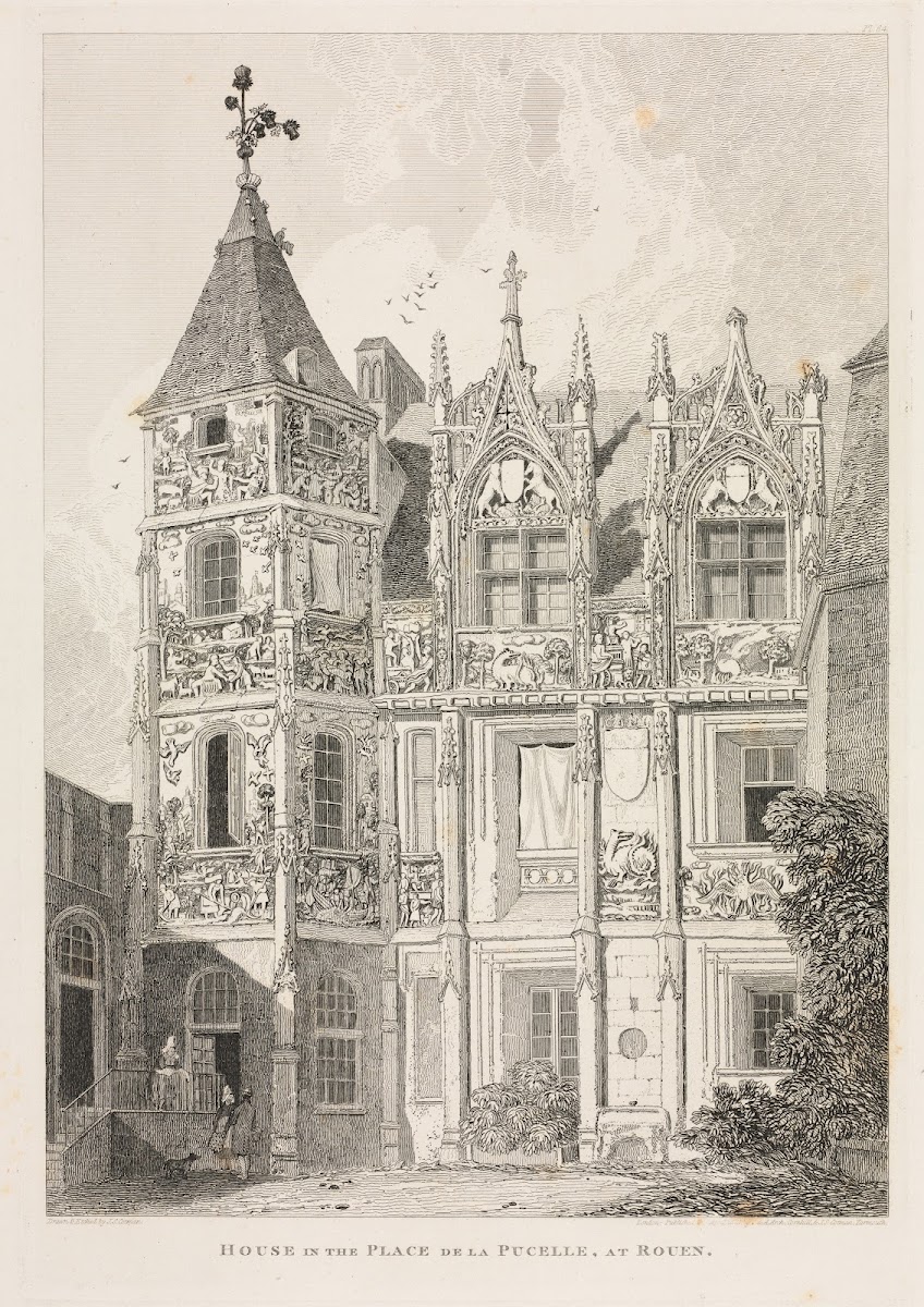 House in the Place de la Pucelle at Rouen 1821