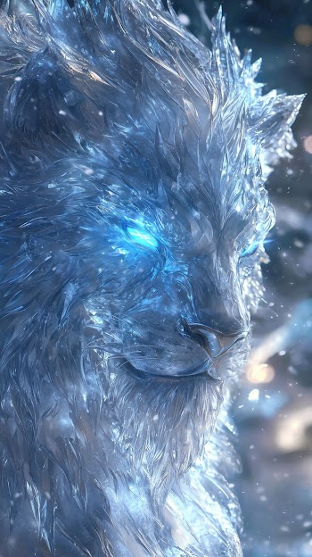 White Lion Face Picture