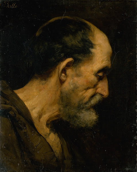 Head Study Of An Old Man Eduard Ballo 18801900