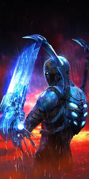 Blue Beetle, Superhero, DC Comics, Scarab 4K iPhone Wallpaper Background