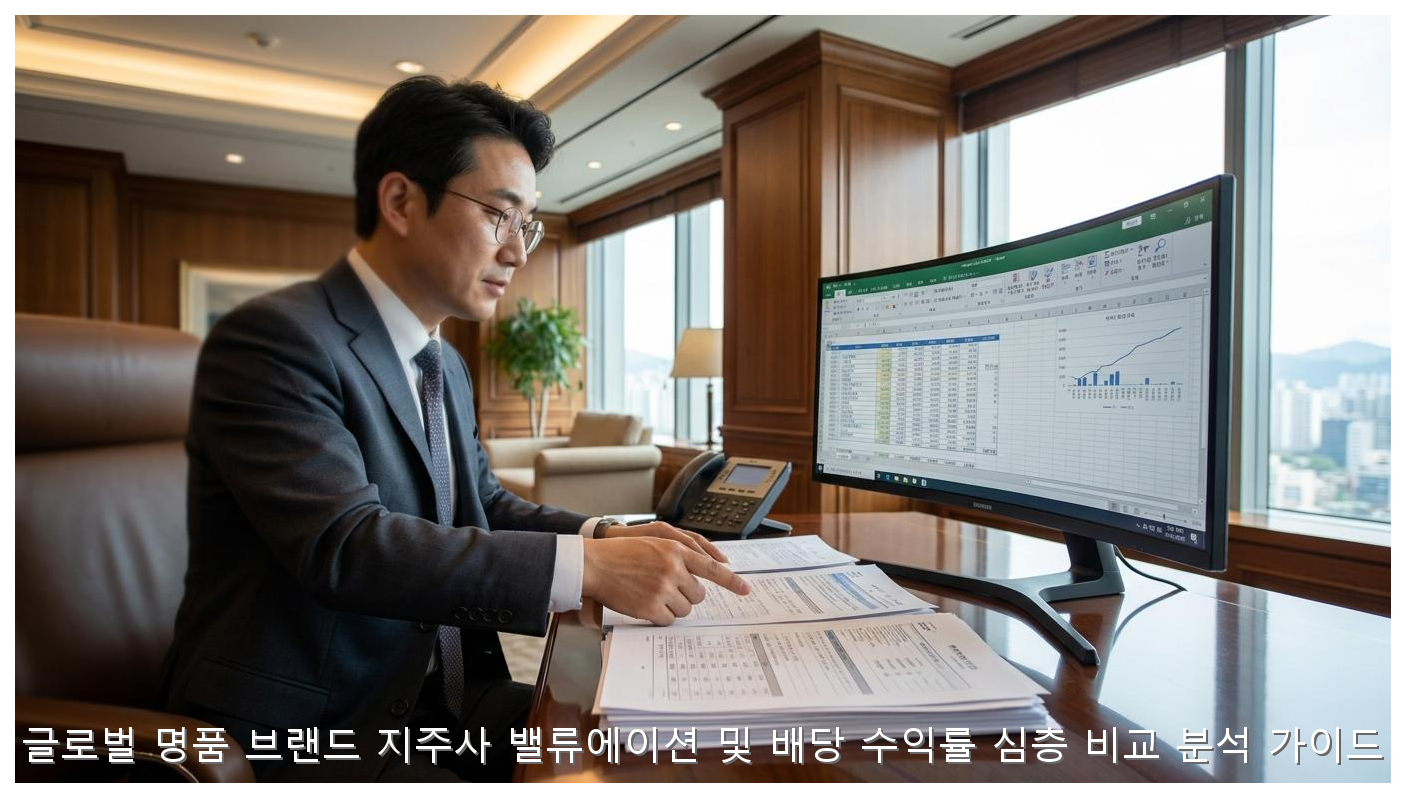 글로벌 명품 브랜드 지주사 밸류에이션 및 배당 수익률 심층 비교 분석 가이드 핵심 안내 및 분석 인포그래픽 (7)