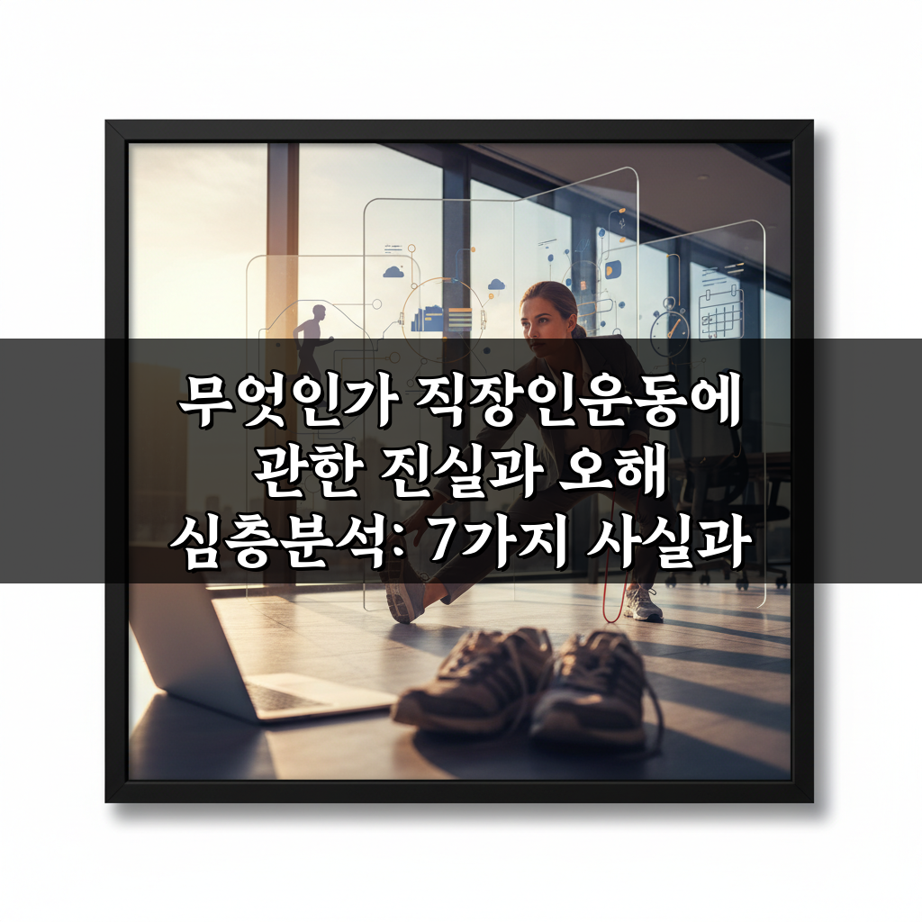 무엇인가 직장인운동에 관한 진실과 오해 심층분석: 7가지 사실과 오해 정리