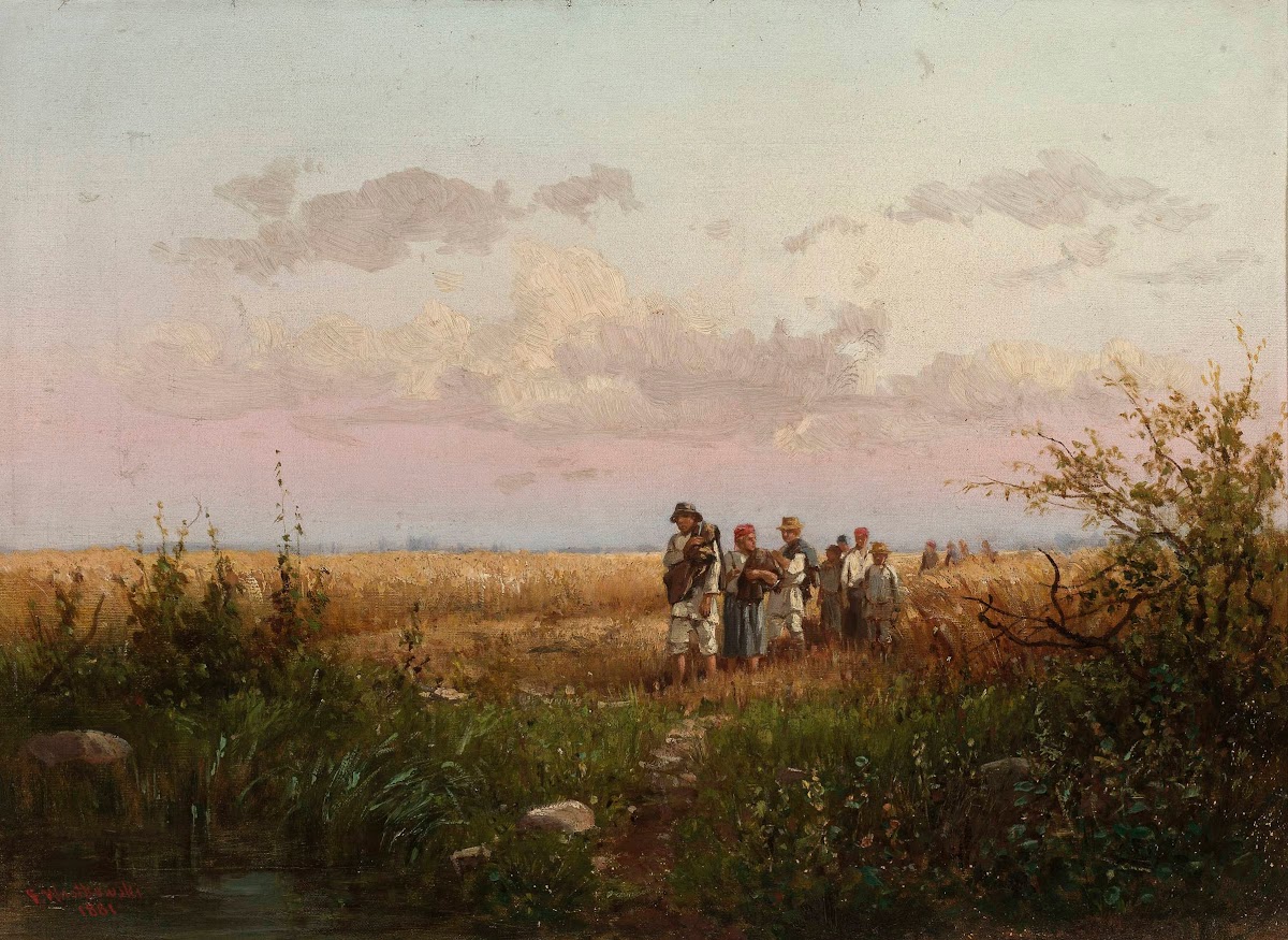 Harvesters returning from the fields 1881