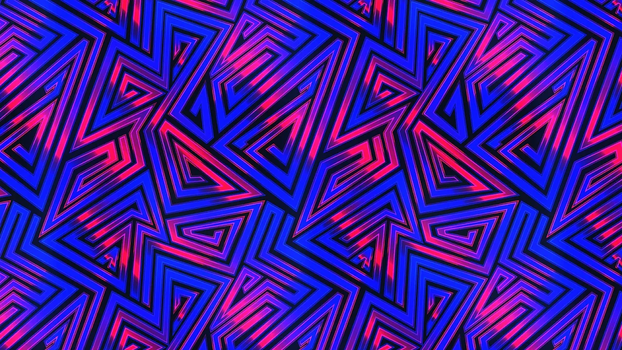 Pattern, Abstract, Colorful, Artwork, Blue, Red Desktop Wallpaper