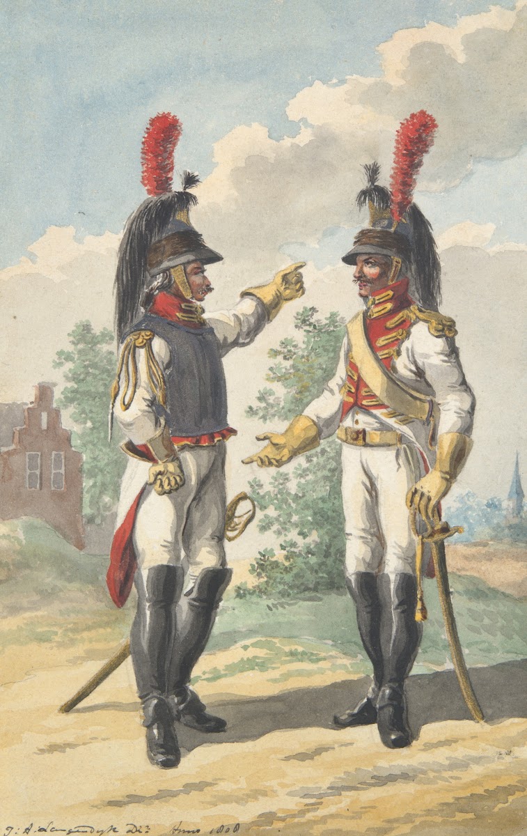 Two Cuirassiers of the Dutch Royal HorseGuard 1808