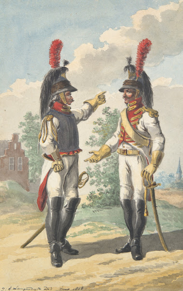 Two Cuirassiers of the Dutch Royal HorseGuard 1808