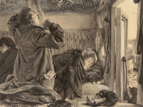 Early morning on the night express train 1877