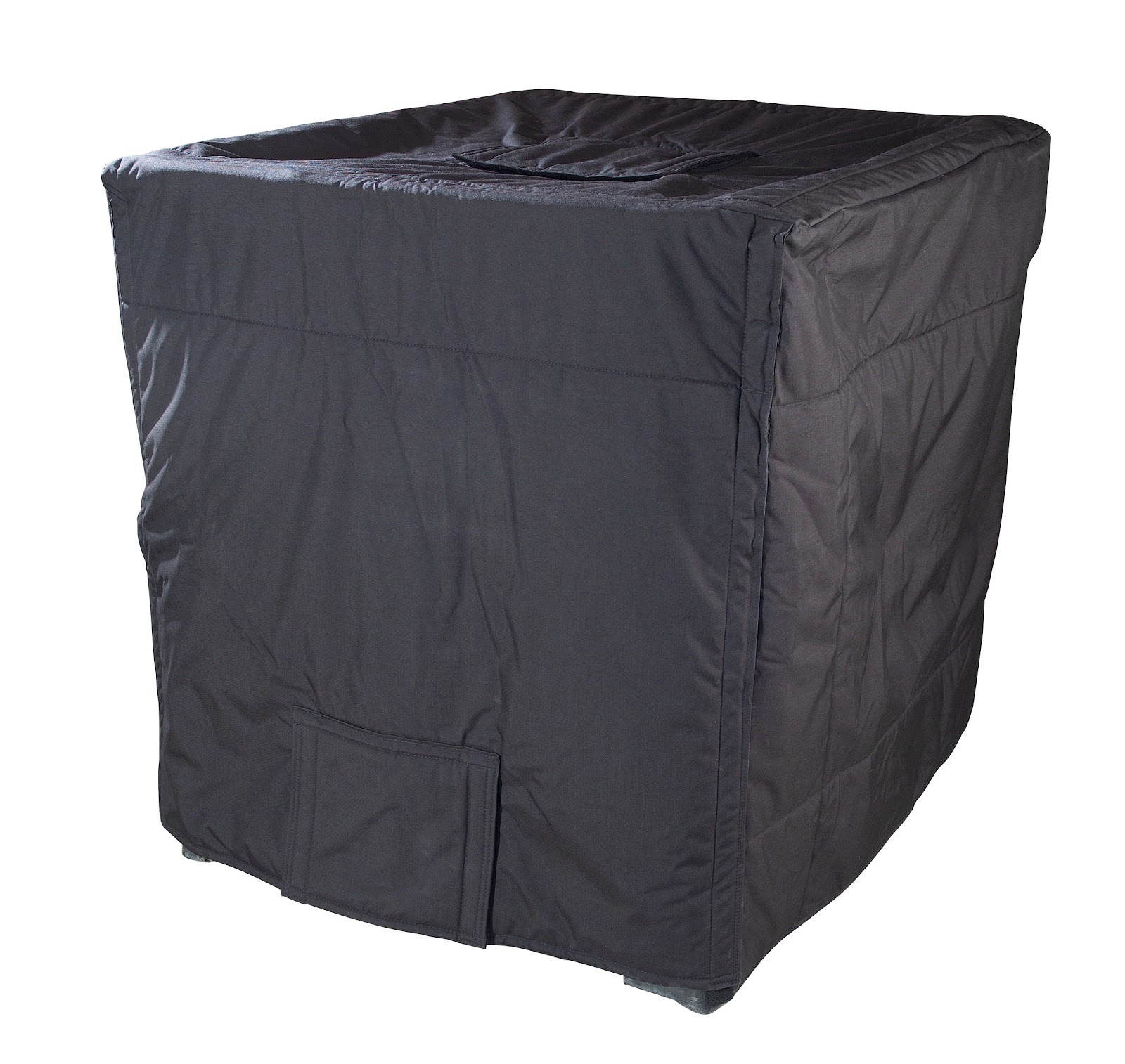 Geïsoleerde deluxe hoes met geïntegreerd deksel voor 640L IBC