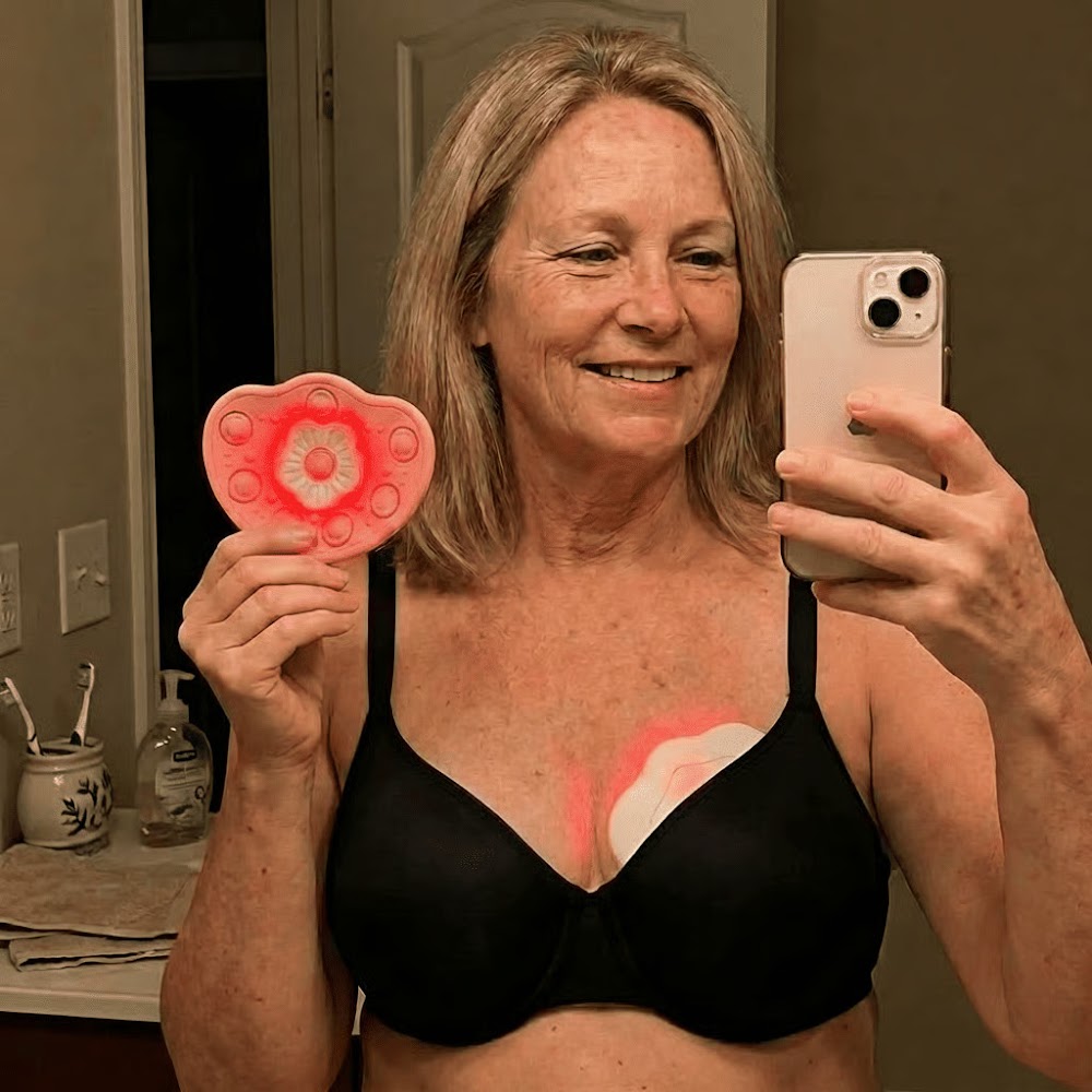 Confident woman in her late 50s in morning light