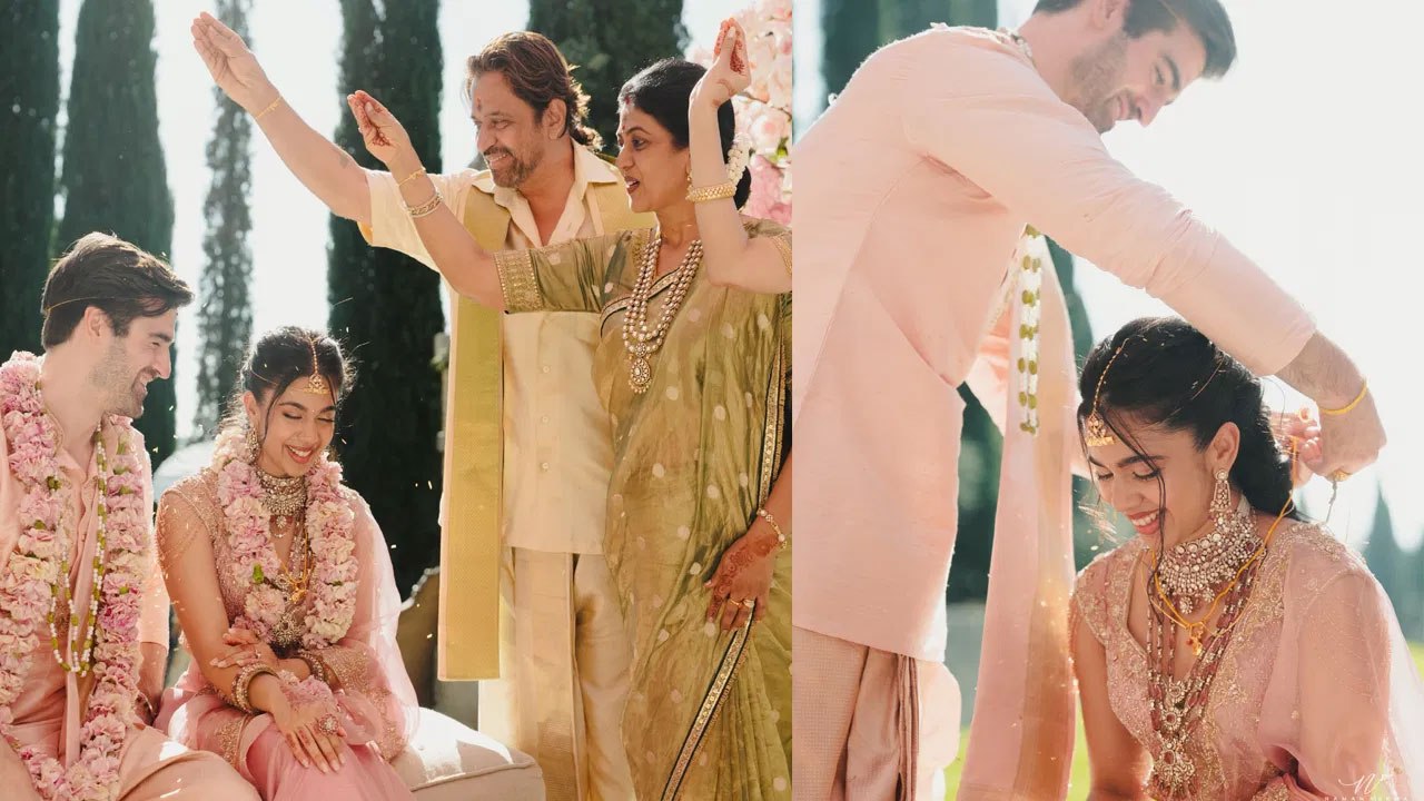 Arjun Sarja Daughter Anjana Marriage Photos Go Viral