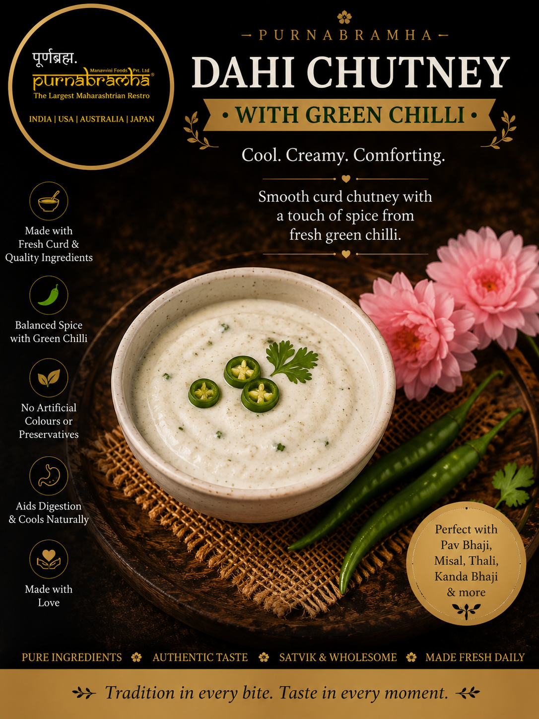Extra  Fasting Chutny - Maharashtrian dish at Purnabramha