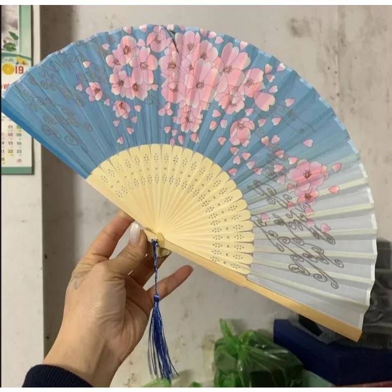 Quạt Cổ Trang Vải Lụa | Phong Cách Cổ Điển Xinh Xắn 34