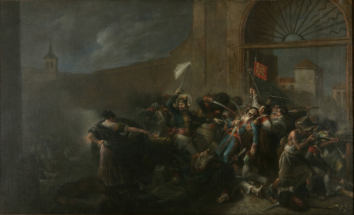 The death of Daoiz in Monteleon Artillery Ground 1835