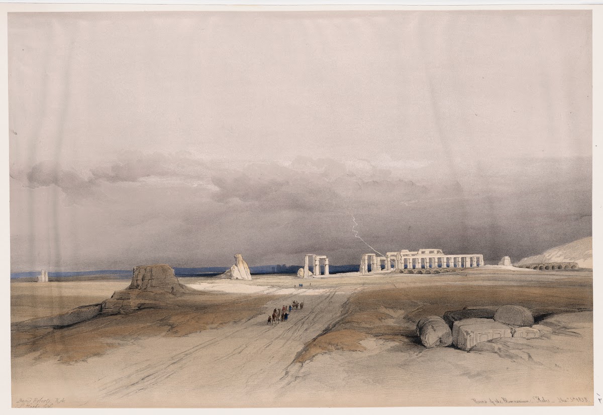 Ruins of the Memnonium Thebes Dec 5th 1838 1846 1849