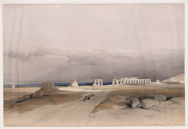 Ruins of the Memnonium Thebes Dec 5th 1838 1846 1849