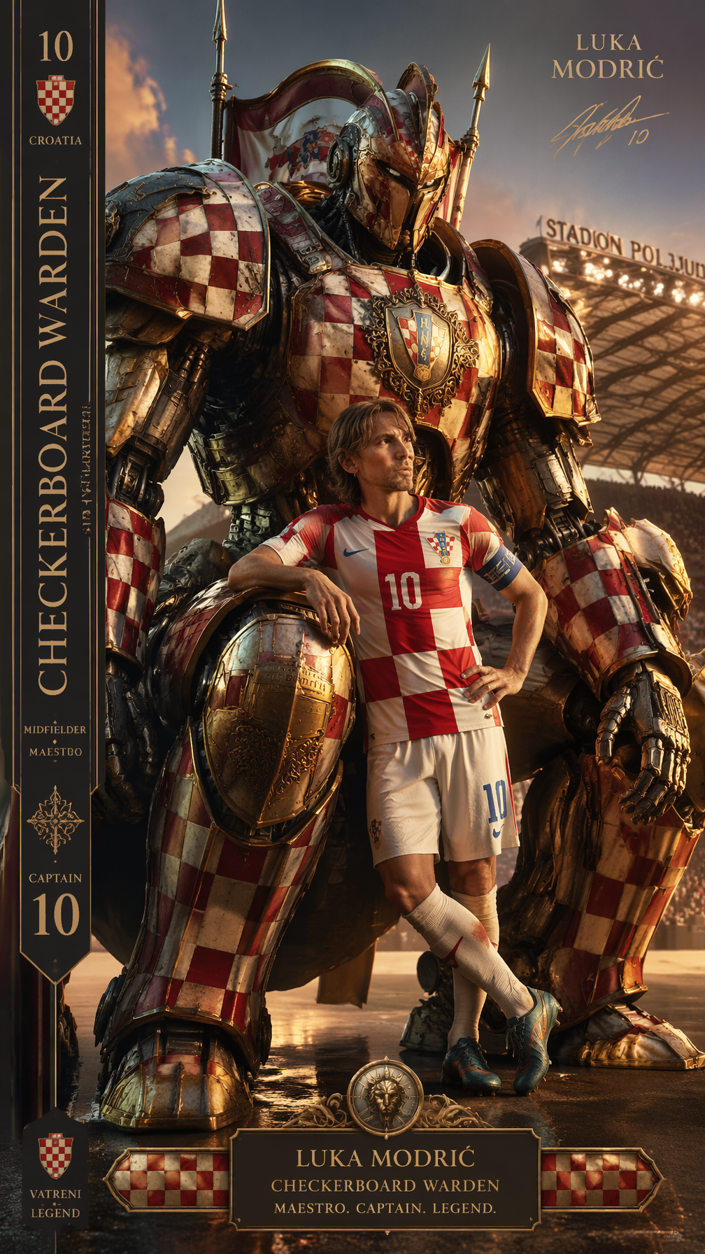 Croacia Luka Modric Guardián del tablero de ajedrez