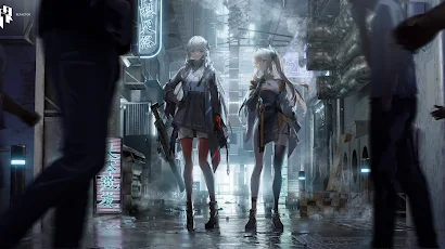 Anime, Anime Girls, Pixiv, Standing, Gun 4K Wallpaper Background