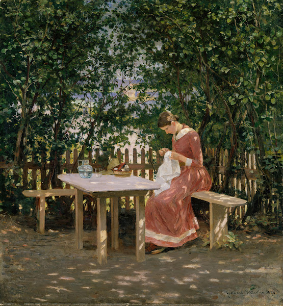 The Artists Wife in the Arbour other 1889