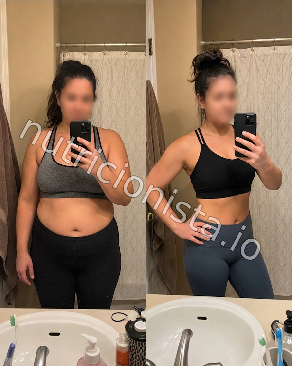 Cambio real de un paciente de Nutricionista.io