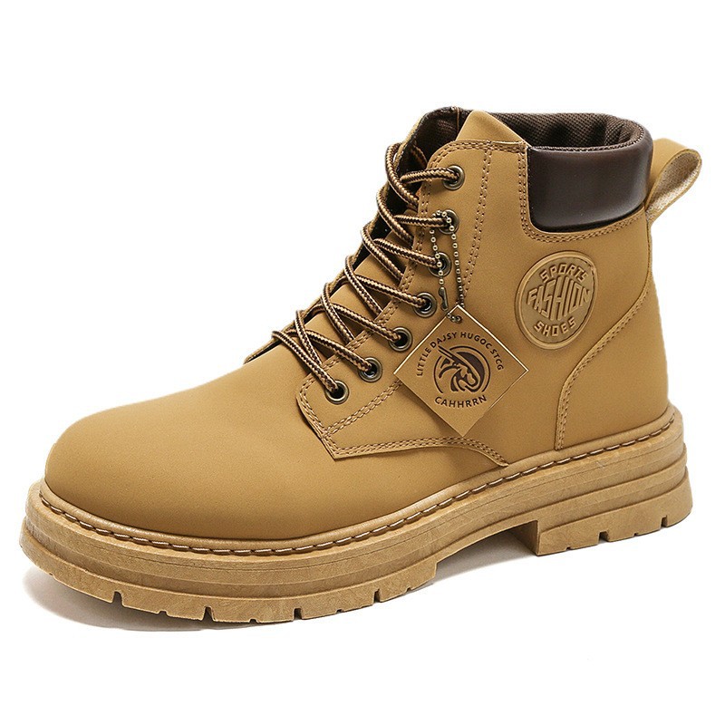 Atmungsaktive Herren-Martinsstiefel mit Plateau-Sohle