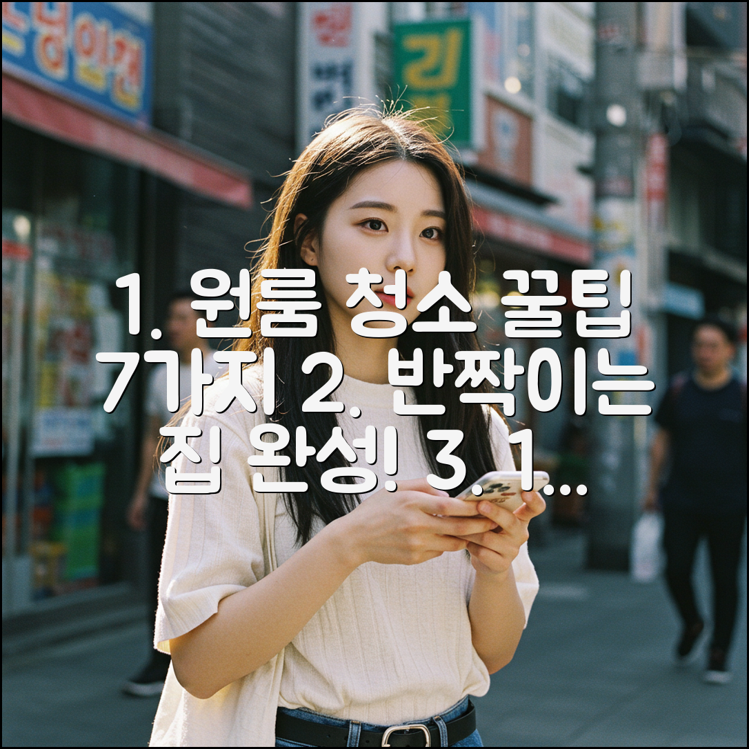 원룸 청소 7가지 꿀팁! 반짝이는 집 완성!