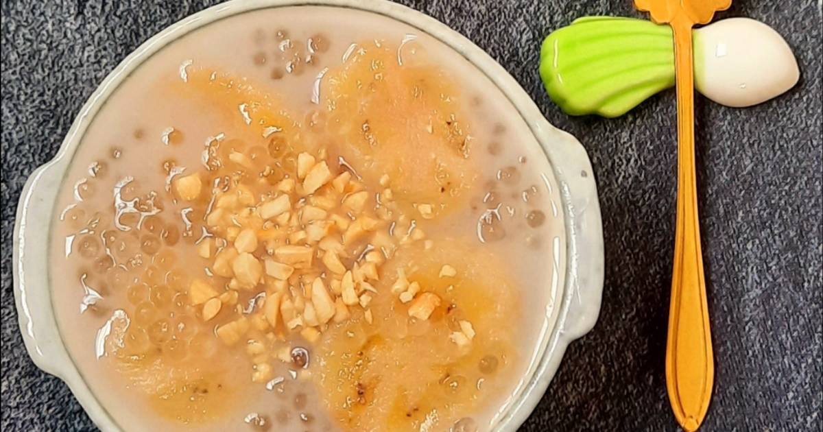 Chè chuối bột báng