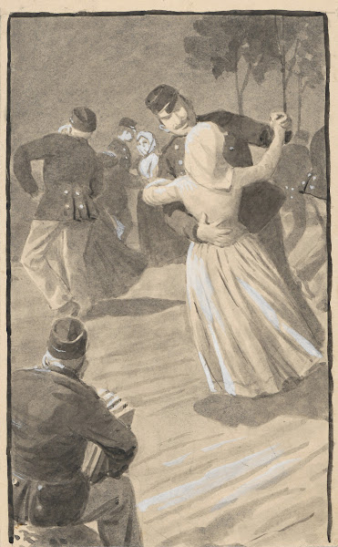 Couple dancing 1891